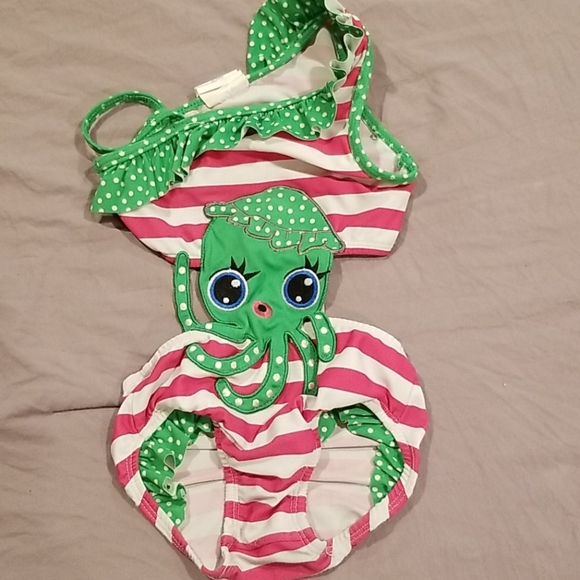 cutest 2t swimsuit and denim skirt - Picture 5 of 6